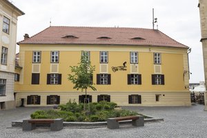 Das Café Wien an der Piata Albert Huet in Hermannstadt