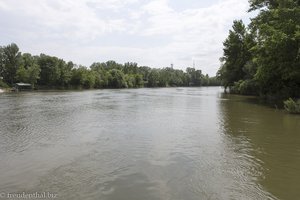 der Dnister beim Fähranleger bei Tiraspol in Transnistrien