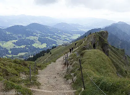 Aufstieg von Süden auf den Hochgrat