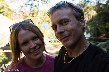Anne und Lars am Embalse Hanabanilla auf Kuba