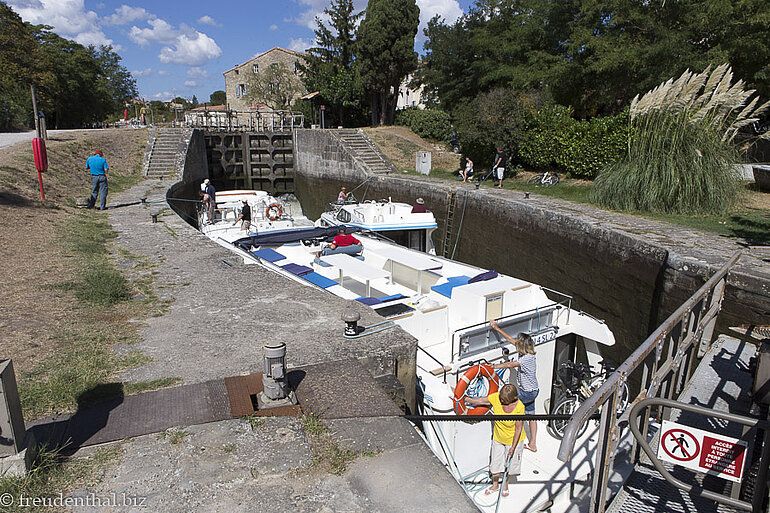 Schleuse von Trébes, Canal du Midi