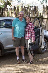 Angus McCloud und Anne im Mlilwane Wildlife Sanctuary