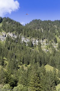 Hubschraubereinsatz in Hinterstein