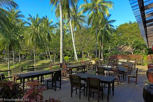 Terrasse vom Restaurant des Resorts auf Ko Raya