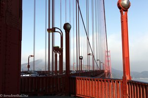 beim Südpfeiler der Golden Gate Bridge