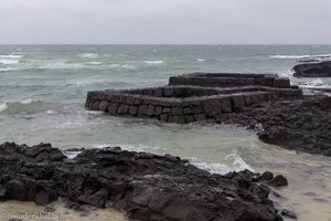 Wasserbecken der Meeresfrauen Haenyeo auf Jejudo