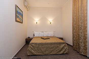 unser Schlafzimmer in der Vila Verde bei Chisinau