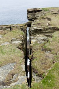 die Insel bricht langsam auseinander