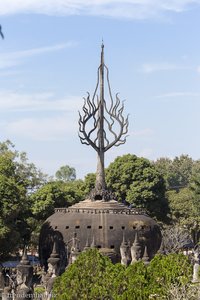 Kürbis im Buddhapark bei Vientiane