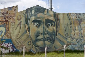 Graffiti eines verstorbenen Komikers aus Bogota