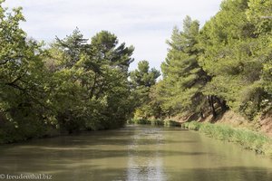 auf dem Canal du Midi in der Nähe von Trébes