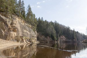 beim Adlerfelsen an der Gauja