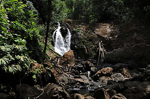 Ein Wasserfall in der Quebrada San Pedro