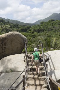 Treppen im Tayrona Nationalpark