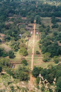 Sigiriya - Blick auf die Gärten