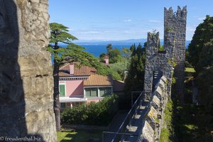 Türme der Stadtmauer von Piran