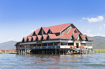 das Golden Kite Restaurant auf dem Inle-See