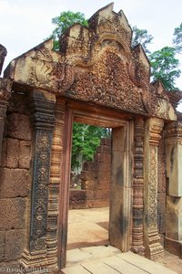die Hinduistische Tempelruine Banteay Srei