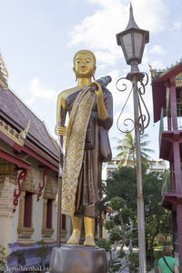 Statue im Chanthaboury Temple von Vientiane