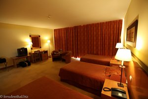 Unser Zimmer im obersten Stock des Hotels Sao Miguel Park