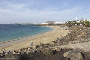 Blick über die große Playa Dorada