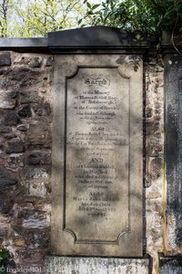 Grab von Tom Riddel auf dem Greyfriars Kirkyard