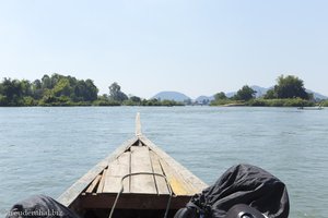 Bootsfahrt bei Si Phan Don in Laos