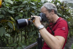 Lars bei der Arbeit im Quindío Botanical Garden.