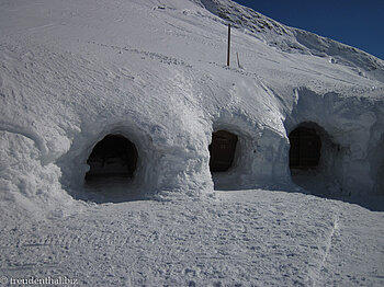 Schlafiglus bei der Iglu Lodge
