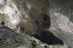 Im Eingangsbereich der Sontheimer Höhle