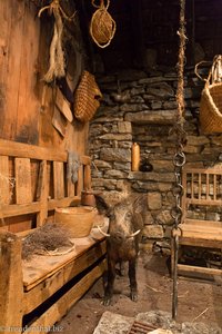 alte Hütte der Shetland-Fischer im Lerwick-Museum