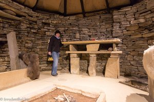 nachgebaute Steinzeitwohnung bei Skara Brae