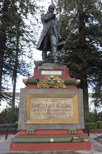 Francisco Jose de Caldas im Parque Caldas von Popayán