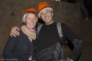 Anne und Lars bei den Sterkfontein Caves in Südafrika