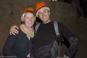 Anne und Lars bei den Sterkfontein Caves in Südafrika