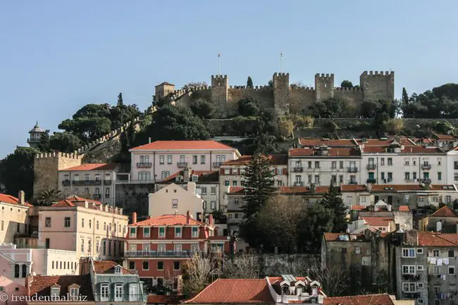 Lissabon, Burgberg mit Castelo Sao Jorge