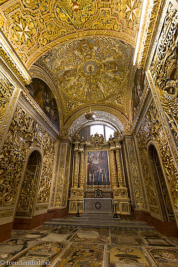 Kapelle in der St. John's Co-Cathedral von Valletta