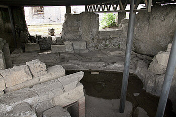 und hier war möglicherweise die Höhle von Remus und Romulus