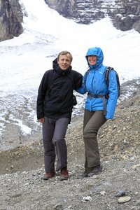 Härtetest für Funktionskleidung bei der Plain of Six Glaciers