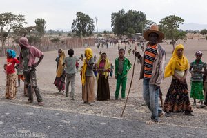 Bei einem Brunnenprojekt in Äthiopien - zum Brunnen durchkommen ist unmöglich.
