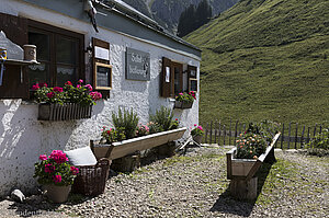 Blumenschmuck der Zipfelsalpe