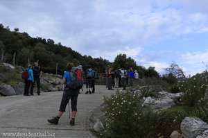 geführte Wandergruppe bei der Finca Mossa