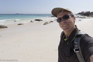 Lars am Al Fazayah Beach im Oman