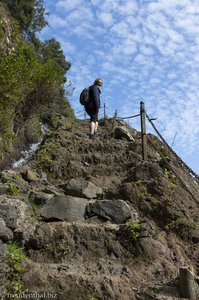 Treppenaufstieg bei der Marcos-Quelle