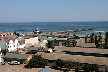 Blick über Swakopmund zur Jetty
