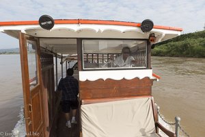 Kapitänshaus auf der Barke der Luang Say Cruise