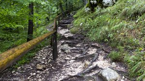 Wanderweg hinauf zum Pericnik Wasserfall