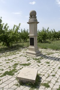 der Messpunkt des Struve-Bogen nahe Rudi in Moldawien