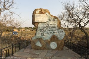 Denkmal der Familie Oosthuizen bei Carletonville