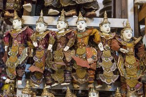 kunstvolle Marionetten aus Mandalay